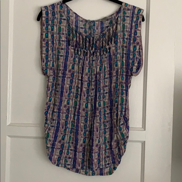 Forever 21 Tops - Colorful box sleeve top with front cage detail